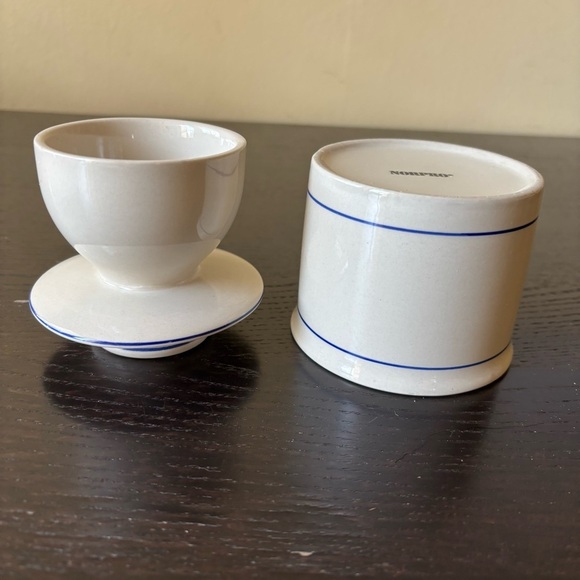 NorPro Vintage White Ceramic Butter Keeper - Picture 5 of 6